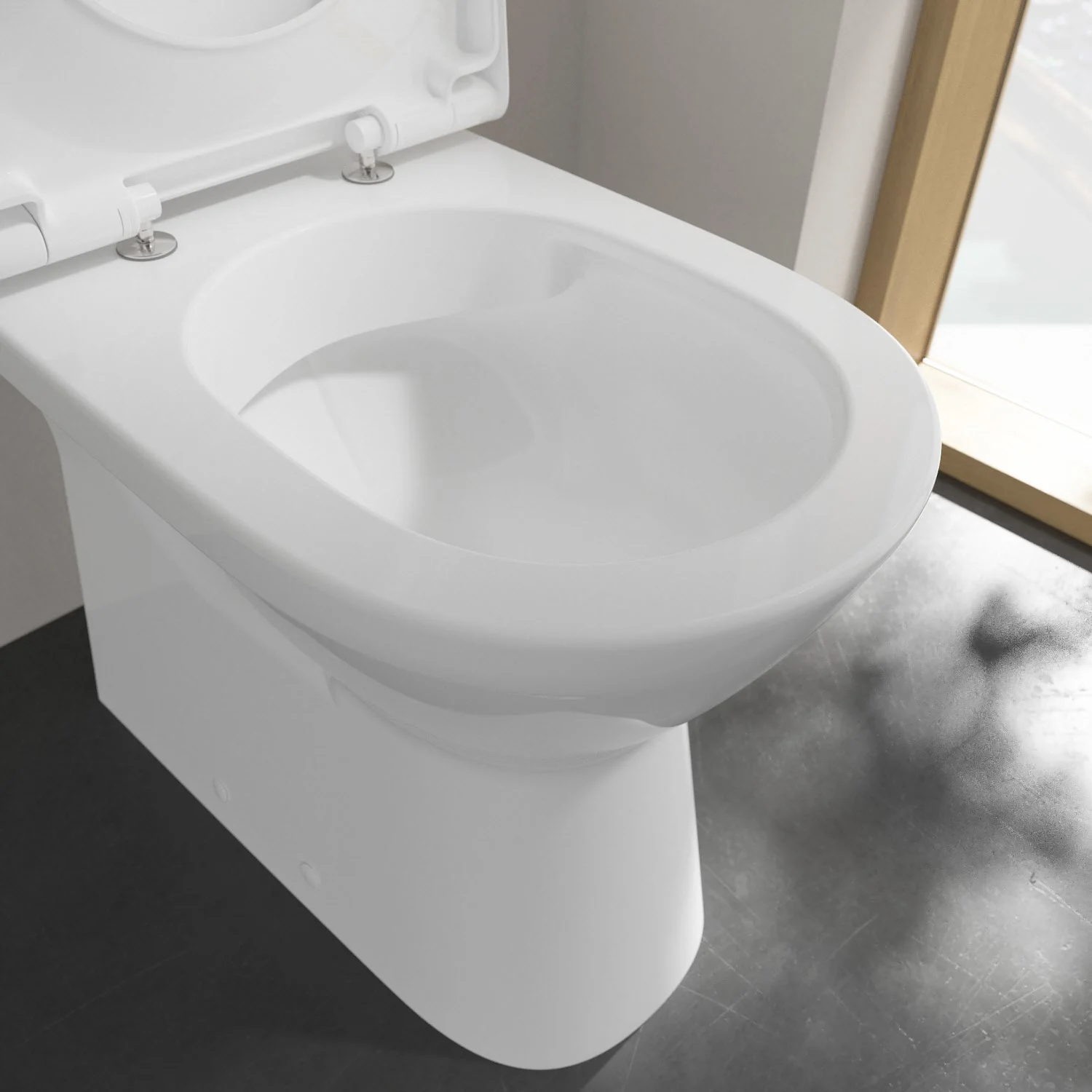 Villeroy & Boch Vicare Tiefspül-WC für Kombination, spülrandlos, bodenstehend Bild 8