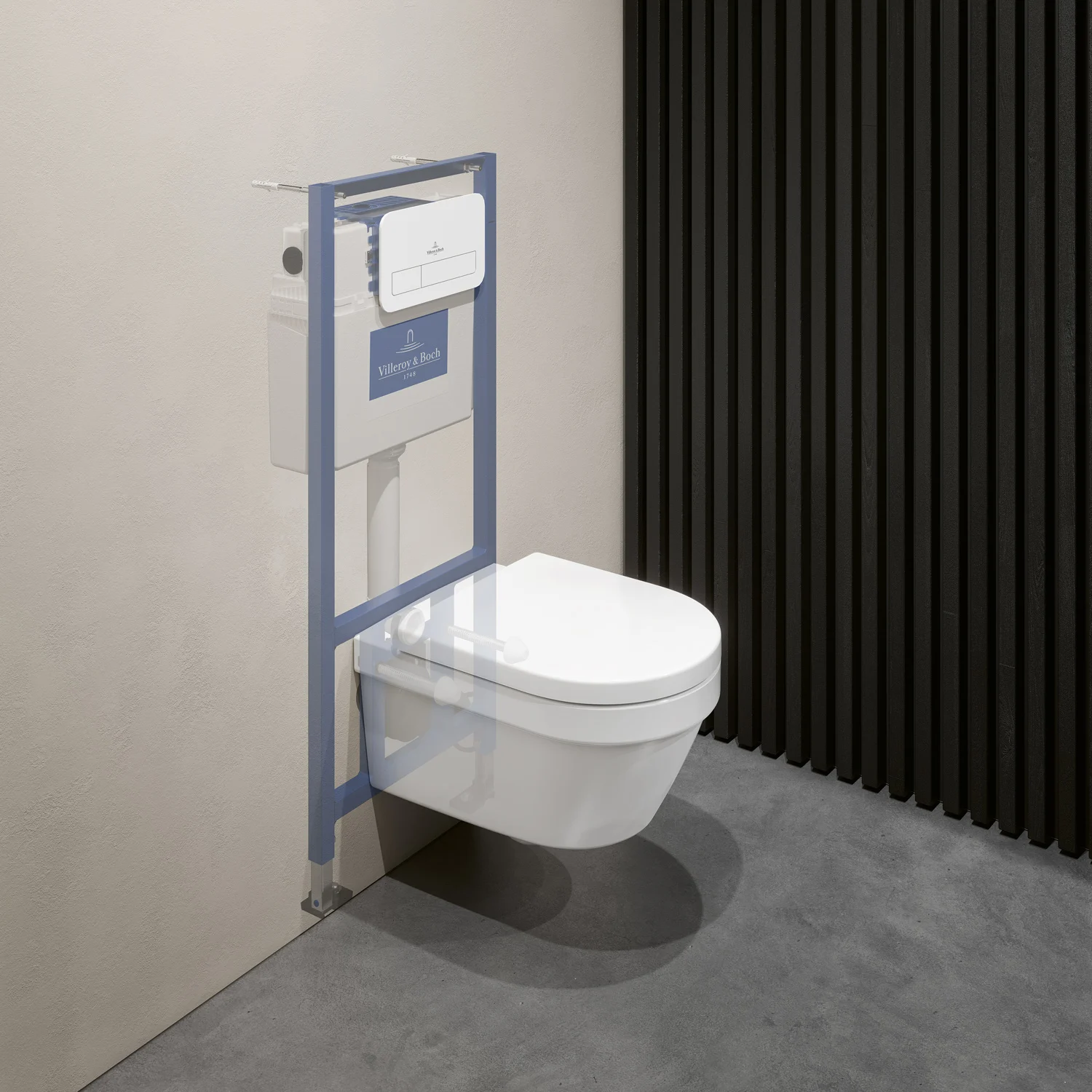 Villeroy & Boch ViConnect Pro S WC-Vorwandelement für Trockenbau 112 cm Bild 2