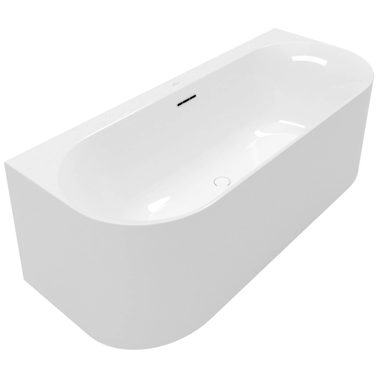Biała wanna w widoku bocznym wycięta, Villeroy & Boch