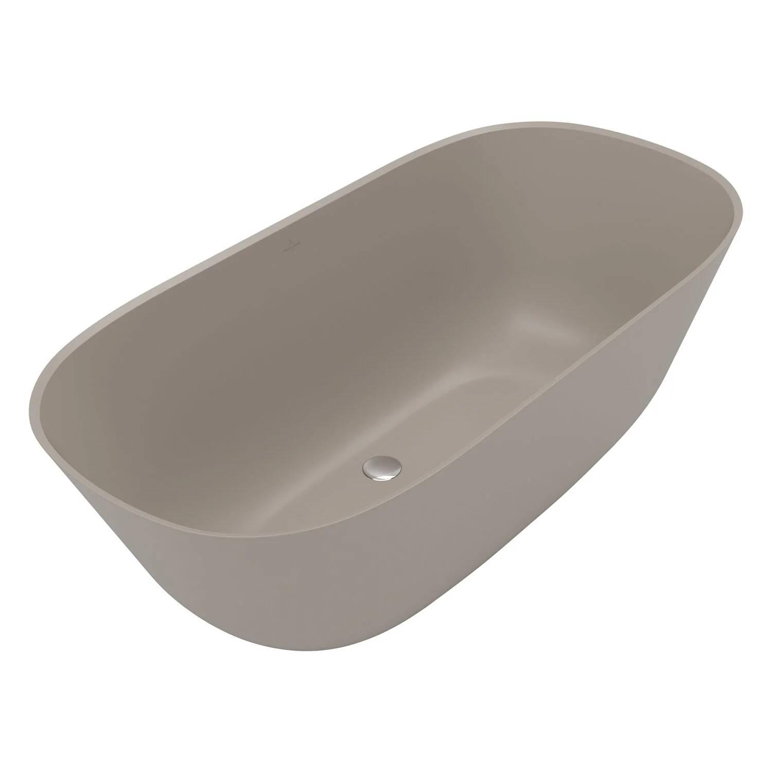 Wolnostojąca wanna z widokiem bocznym beżowa, Villeroy & Boch