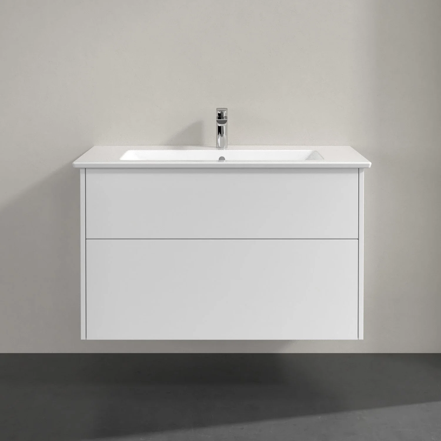 Villeroy & Boch Finero Waschtischunterschrank 100 cm mit Waschtisch, 2 Auszüge Bild 2