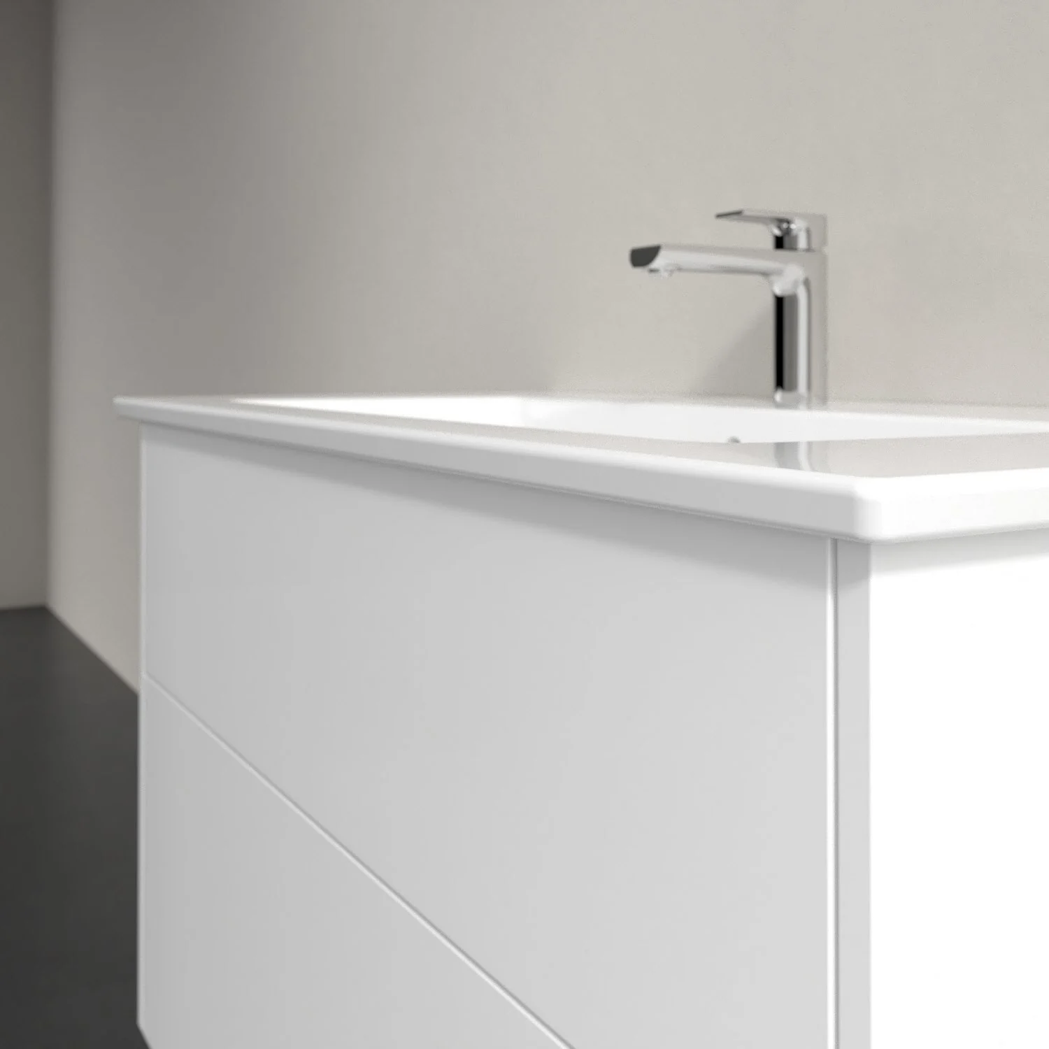 Villeroy & Boch Finero Waschtischunterschrank 100 cm mit Waschtisch und Spiegelschrank, 2 Auszüge Bild 3