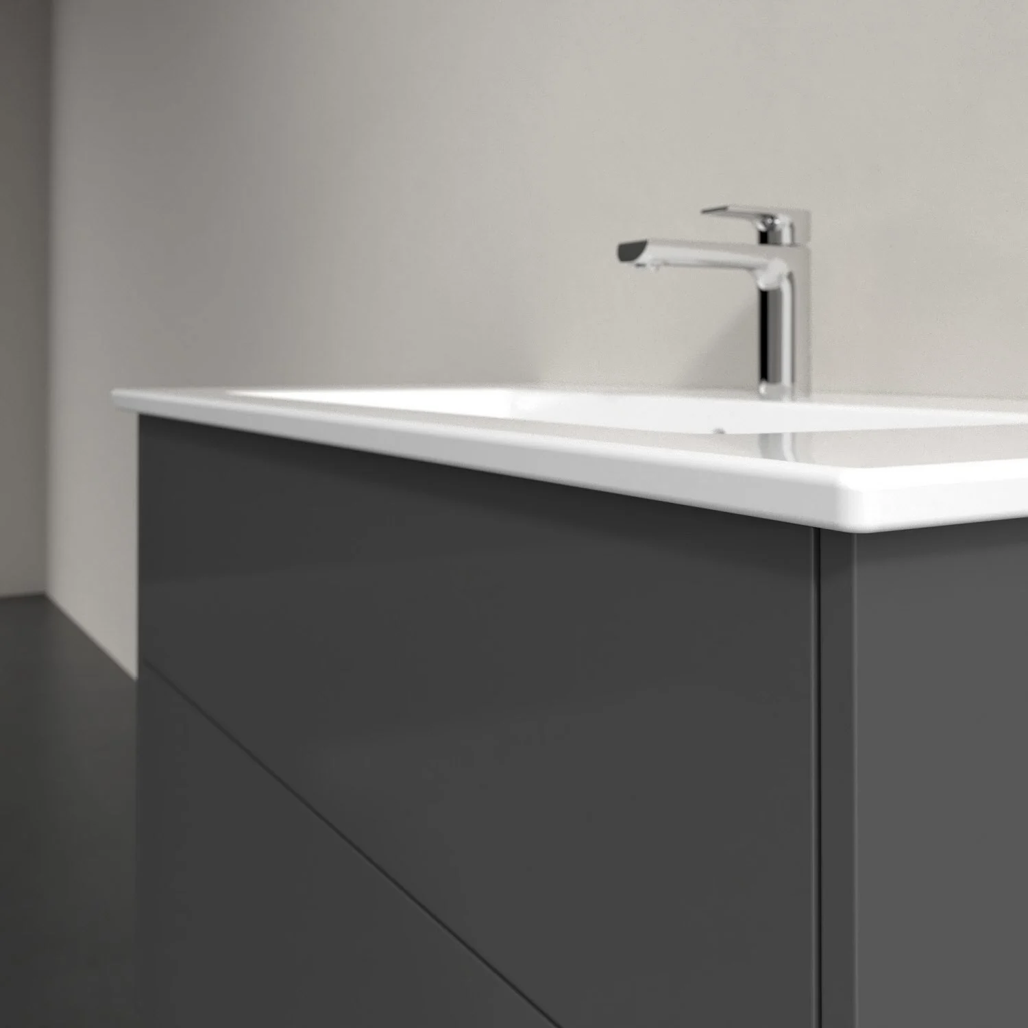 Villeroy & Boch Finero Waschtischunterschrank 100 cm mit Waschtisch, 2 Auszüge Bild 4