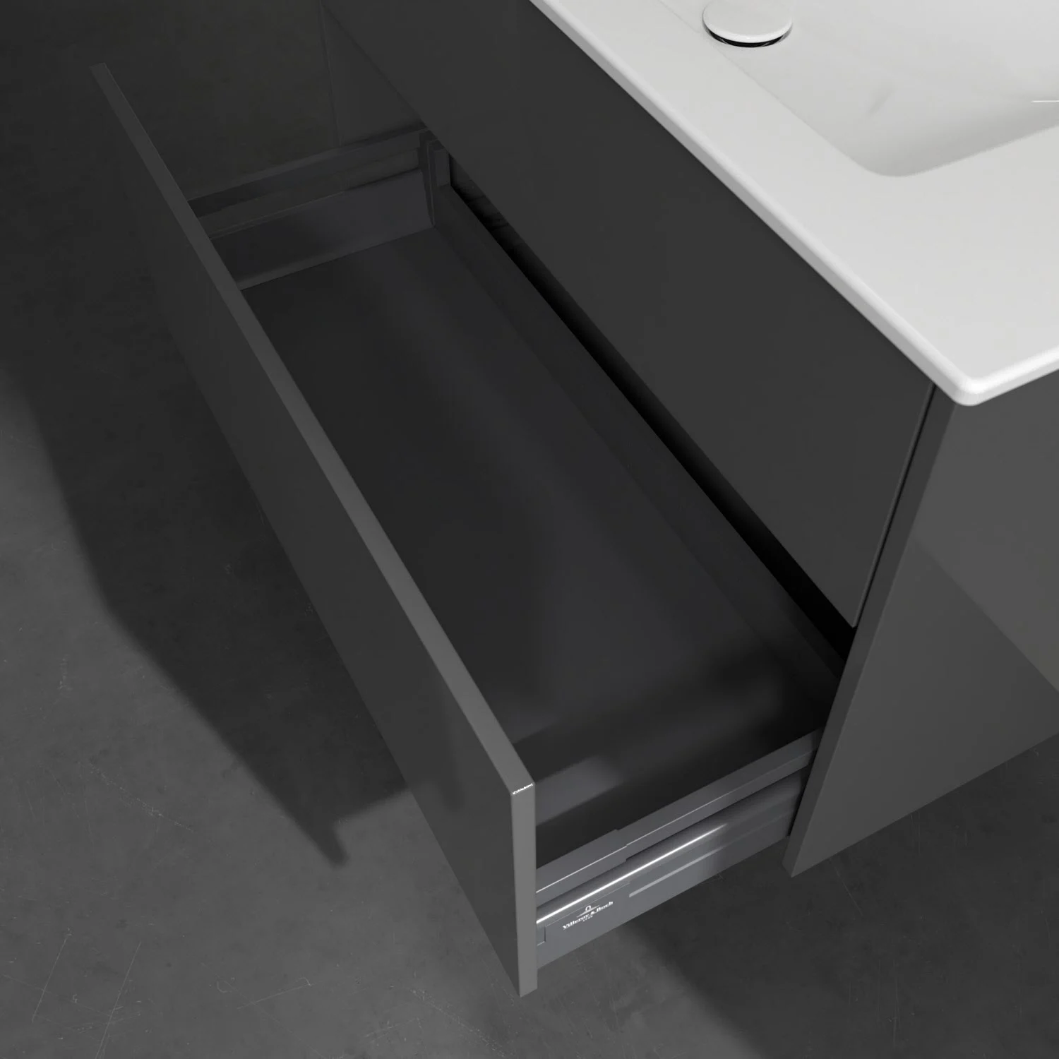 Villeroy & Boch Finero Waschtischunterschrank 100 cm mit Waschtisch, 2 Auszüge Bild 6