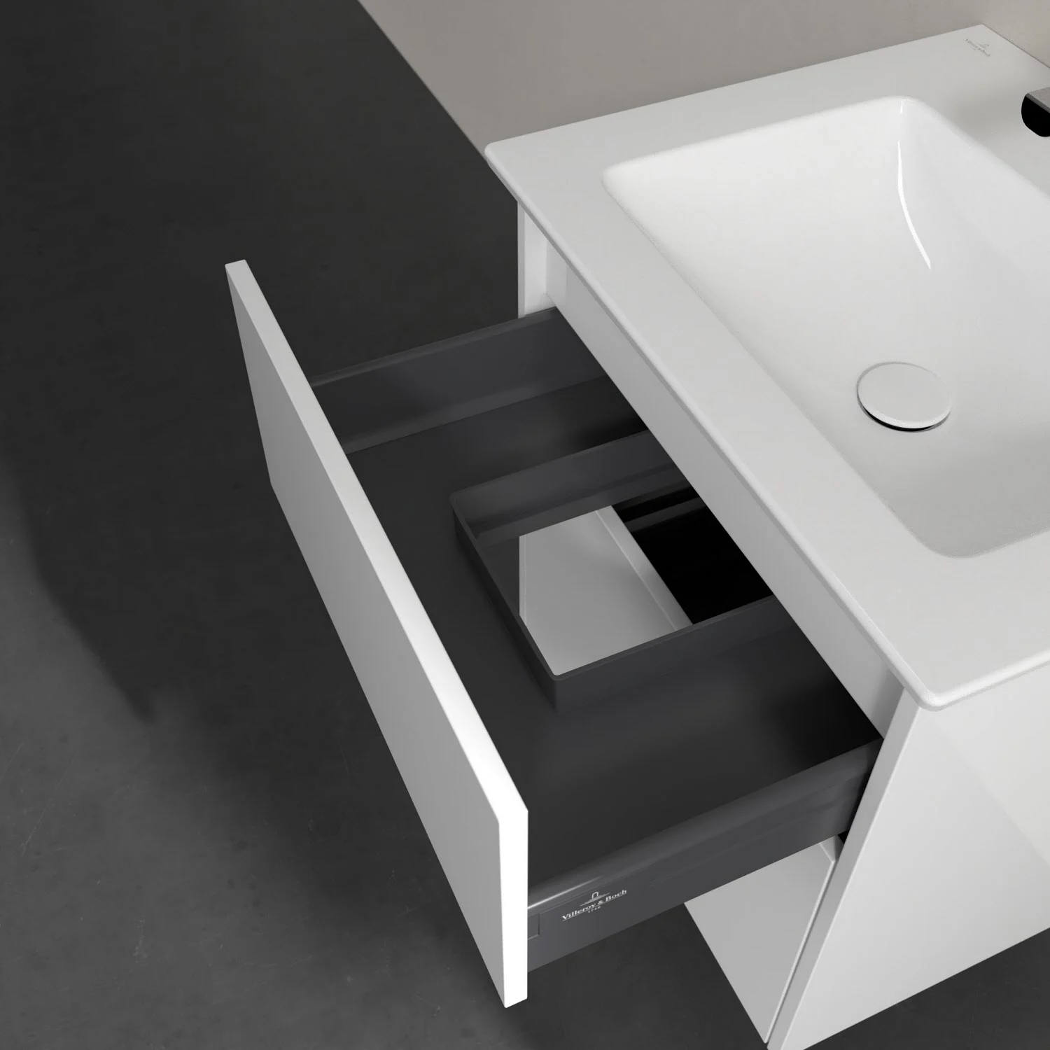 Villeroy & Boch Finero Waschtischunterschrank 60 cm mit Waschtisch, 2 Auszüge Bild 7