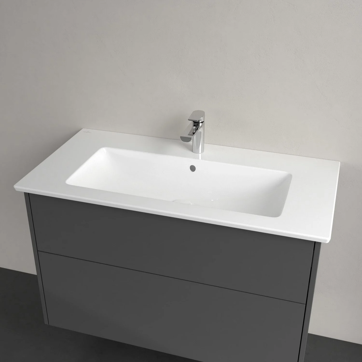 Villeroy & Boch Finero Waschtischunterschrank 100 cm mit Waschtisch, 2 Auszüge Bild 8