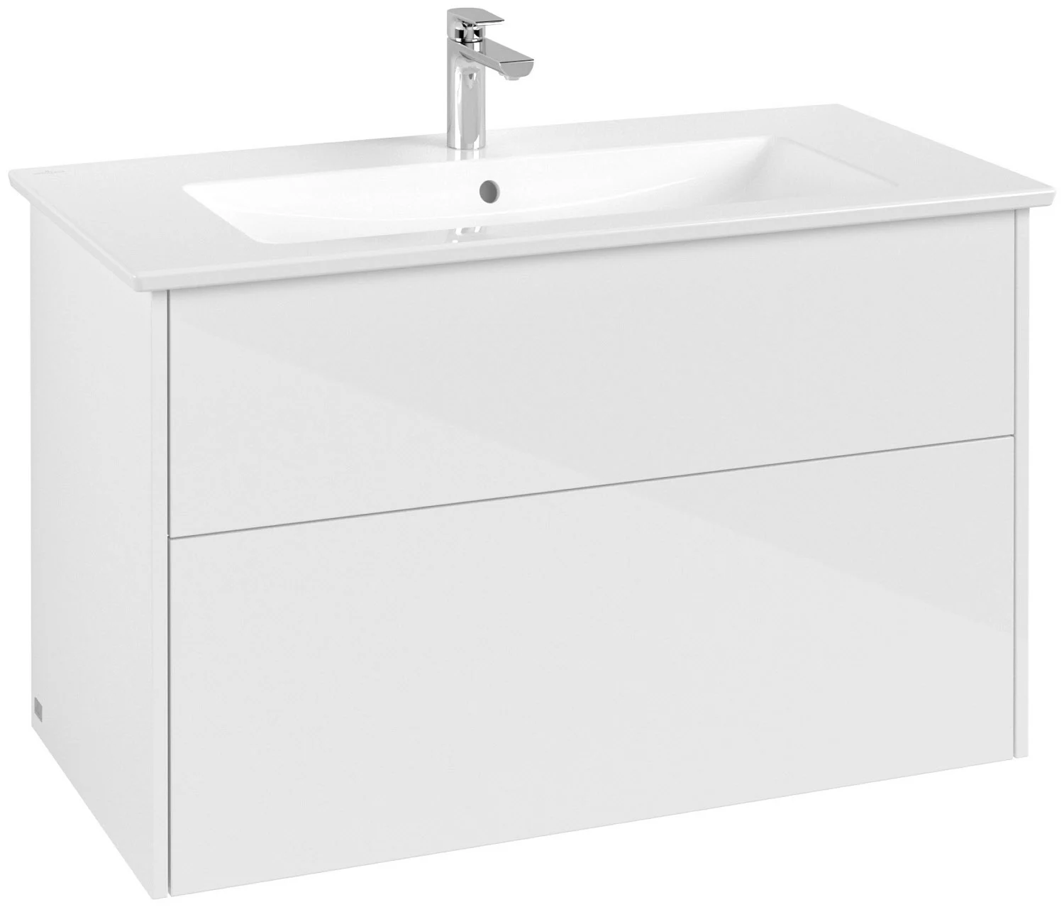 Villeroy & Boch Finero Waschtischunterschrank 100 cm mit Waschtisch, 2 Auszüge Bild 9