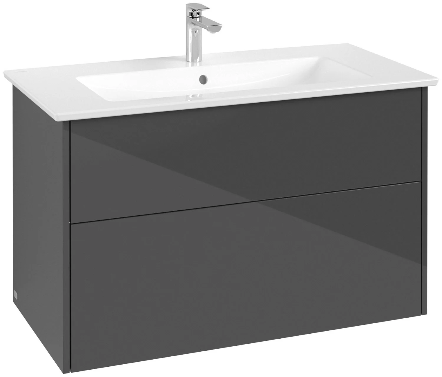 Villeroy & Boch Finero Waschtischunterschrank 100 cm mit Waschtisch, 2 Auszüge Bild 9
