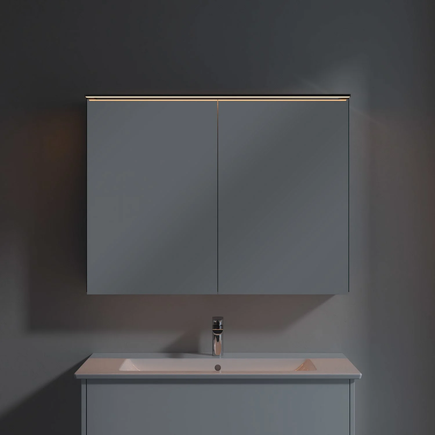 Villeroy & Boch Finero Waschtischunterschrank 100 cm mit Waschtisch und Spiegelschrank, 2 Auszüge Bild 9