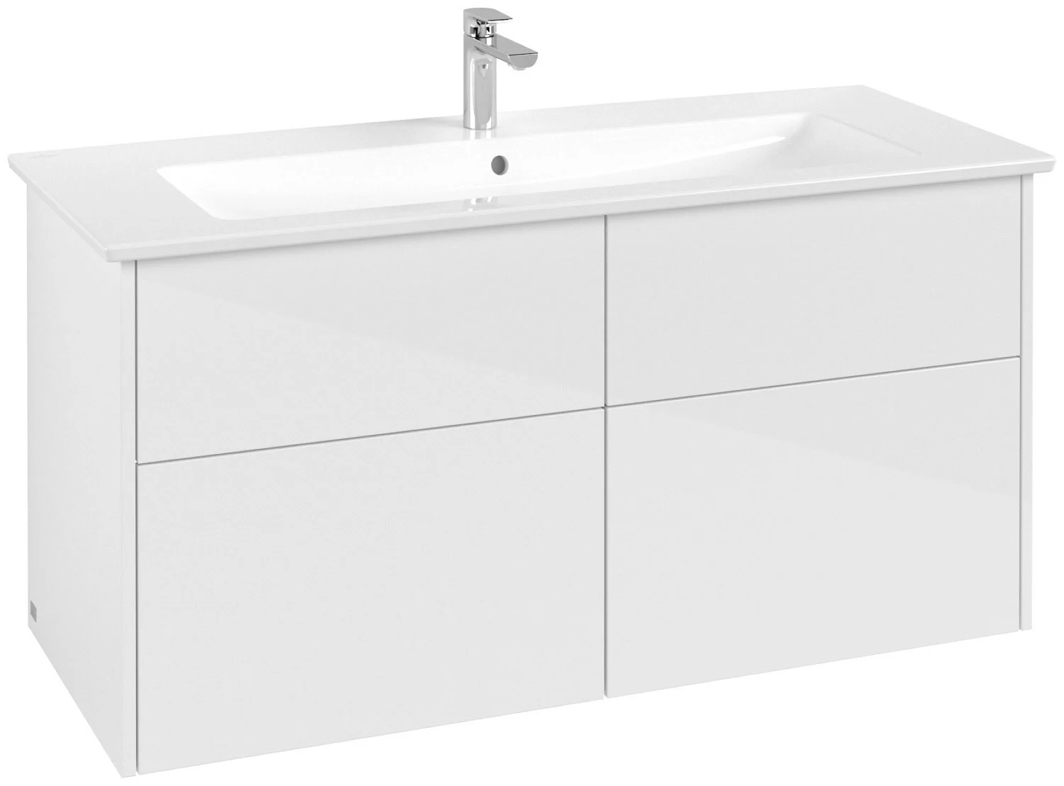 Villeroy & Boch Finero Waschtischunterschrank 120 cm mit Waschtisch und Spiegel, 4 Auszüge Bild 11