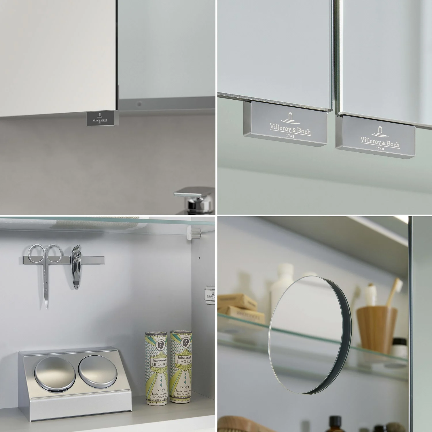 Villeroy & Boch Finero Waschtischunterschrank 130 cm mit Doppelwaschtisch und Spiegelschrank, 4 Auszüge Bild 13