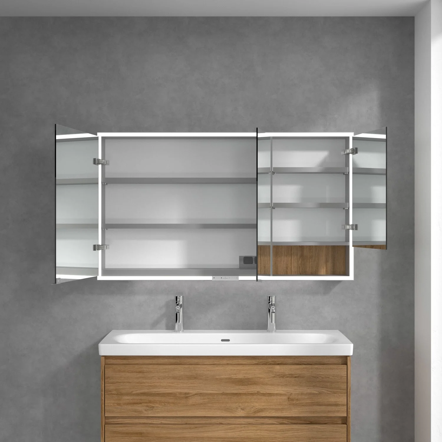 Villeroy & Boch My View+ Aufputz-Spiegelschrank 130 x 75 cm Bild 3