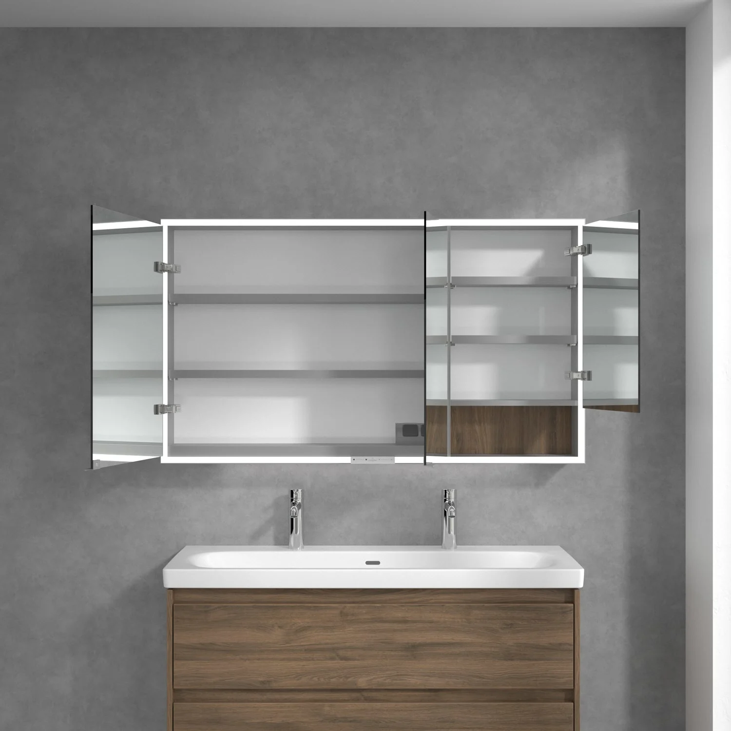 Villeroy & Boch My View+ Szafka łazienkowa z lustrem do montażu na ścianie 130 x 75 cm Zdjęcie 3