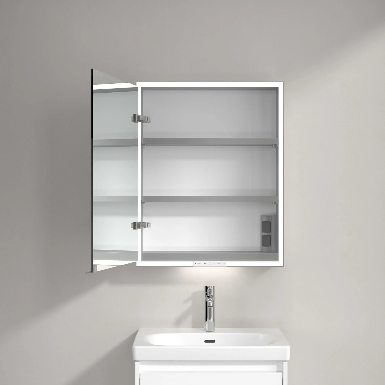 Villeroy & Boch My View+ Aufputz-Spiegelschrank 60 x 75 cm, Anschlag links Bild 3