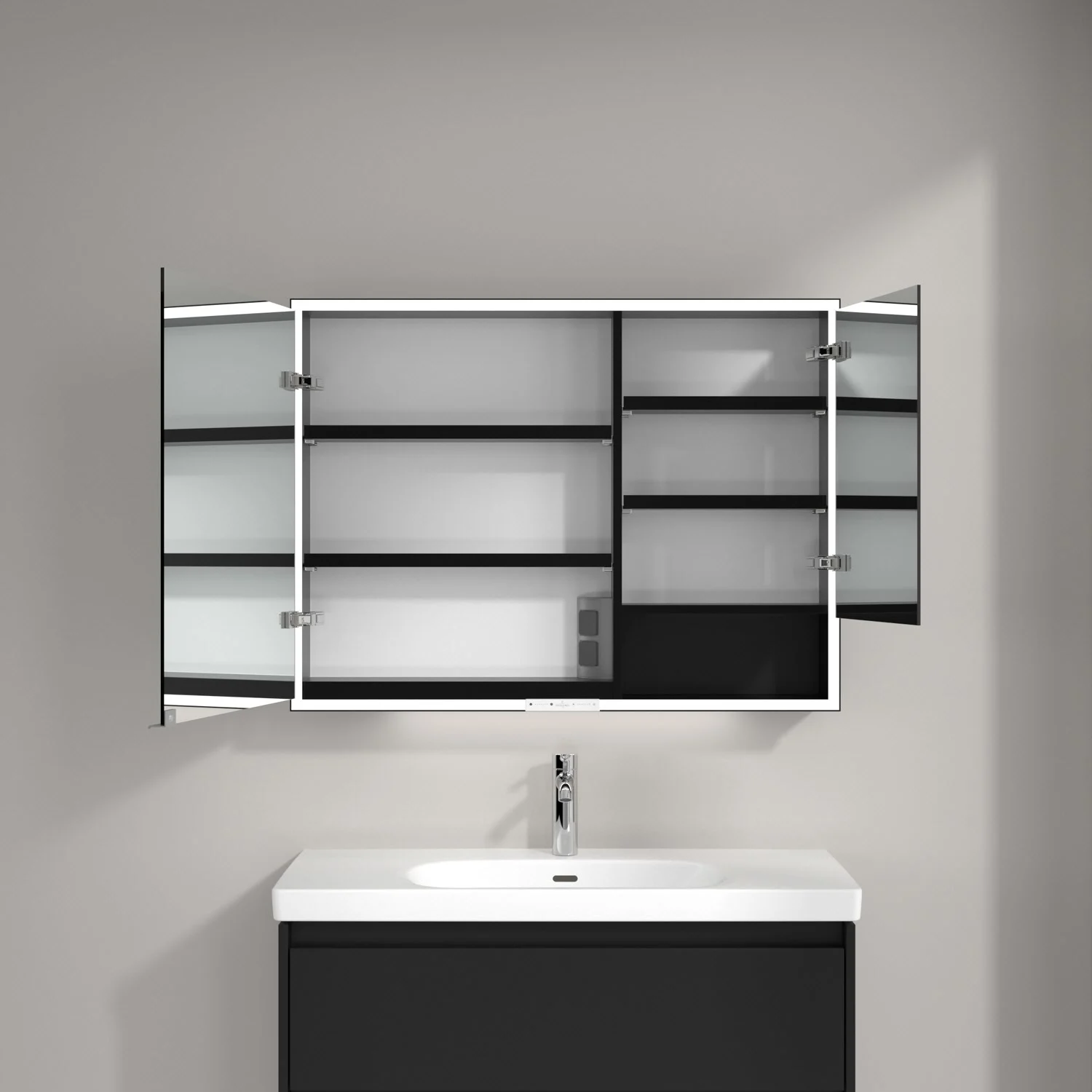 Villeroy & Boch My View+ Szafka łazienkowa z lustrem do montażu na ścianie 100 x 75 cm Zdjęcie 3