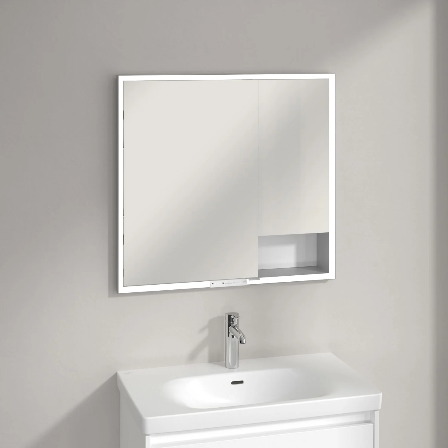 Villeroy & Boch My View+ Einbau-Spiegelschrank 80 x 75 cm