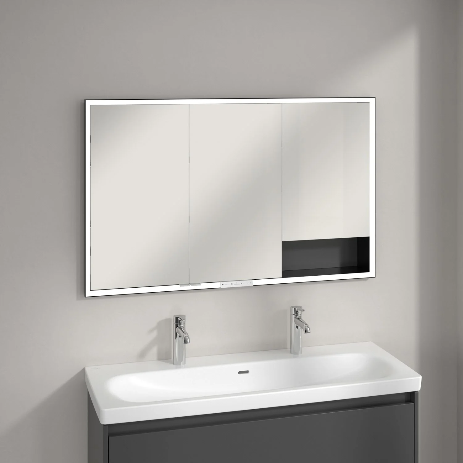 Villeroy & Boch My View+ Einbau-Spiegelschrank 120 x 75 cm