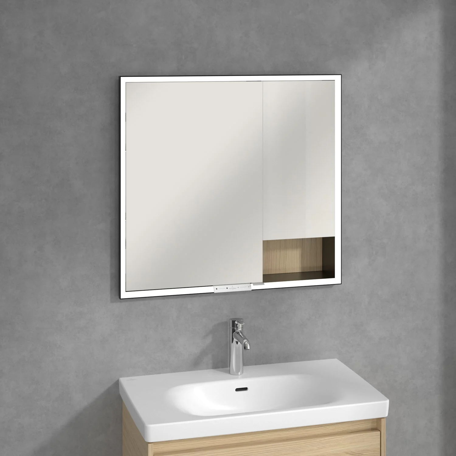Villeroy & Boch My View+ Szafka łazienkowa z lustrem do zabudowy 80 x 75 cm