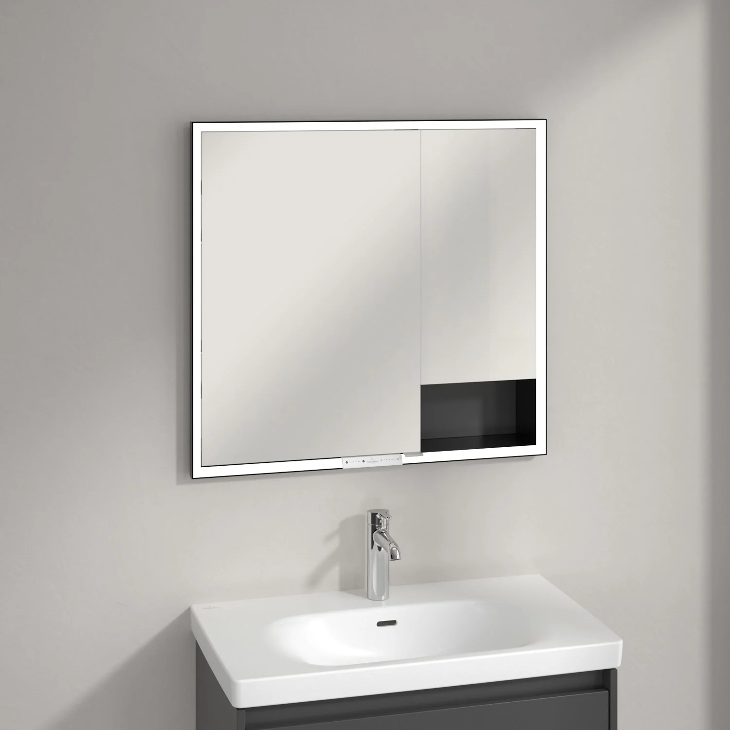 Villeroy & Boch My View+ Einbau-Spiegelschrank 80 x 75 cm