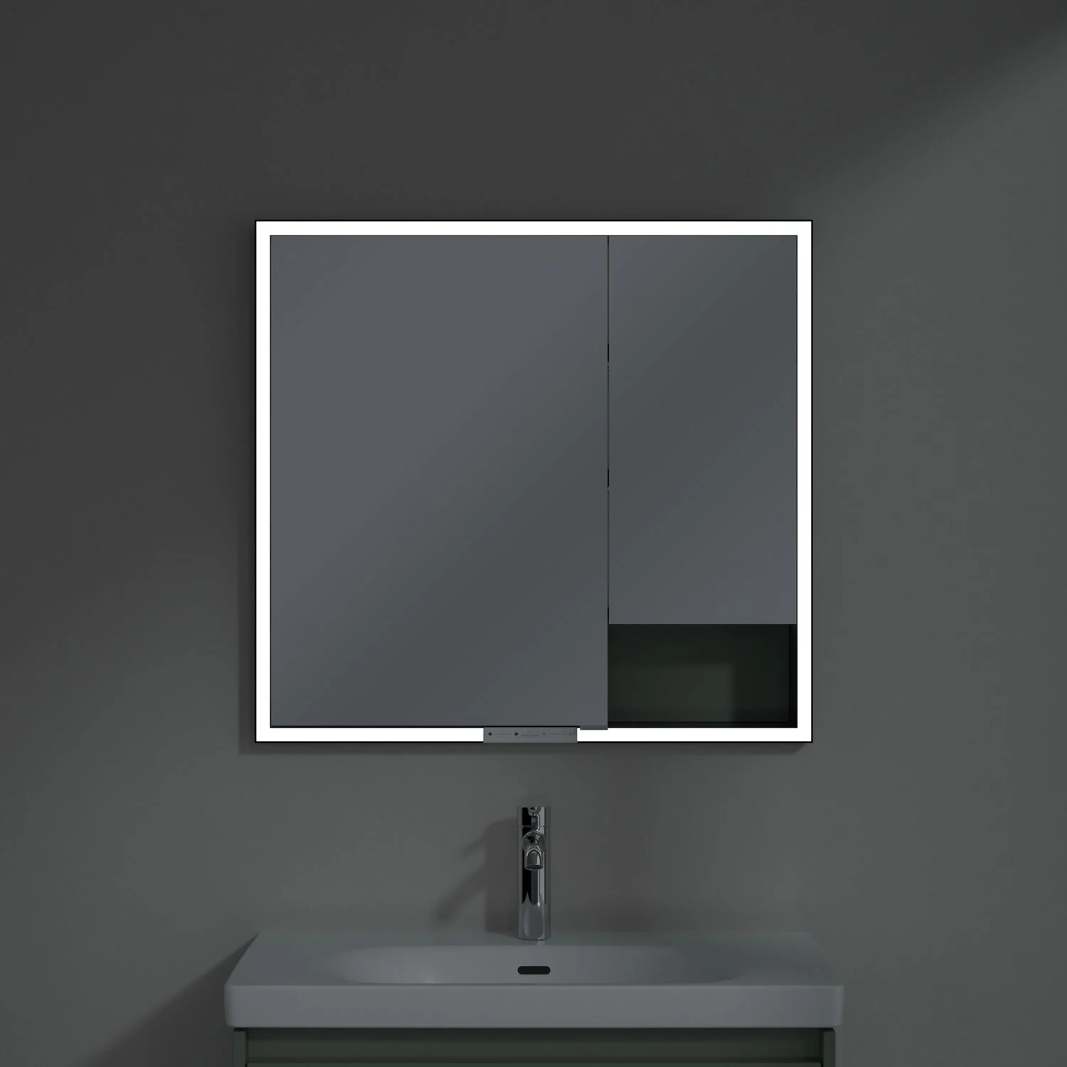 Villeroy & Boch My View+ Einbau-Spiegelschrank 80 x 75 cm Bild 6