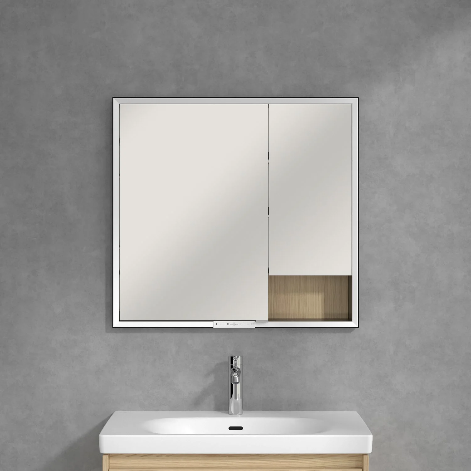 Villeroy & Boch My View+ Szafka łazienkowa z lustrem do zabudowy 80 x 75 cm Zdjęcie 8