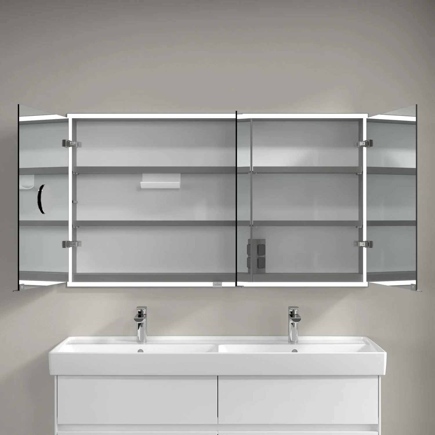 Villeroy & Boch My View Now Einbau-Spiegelschrank 130 cm, 3 Türen, mit Sensordimmer Bild 8