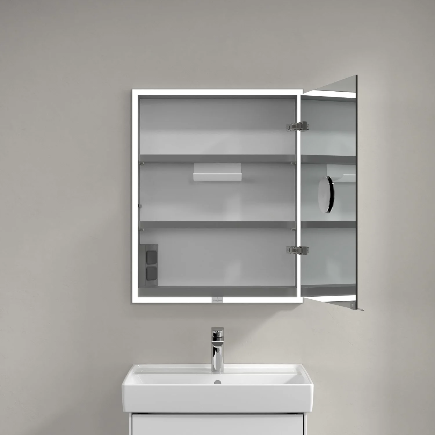 Villeroy & Boch My View Now Einbau-Spiegelschrank 60 cm, 1 Tür Anschlag rechts, mit Sensordimmer Bild 8