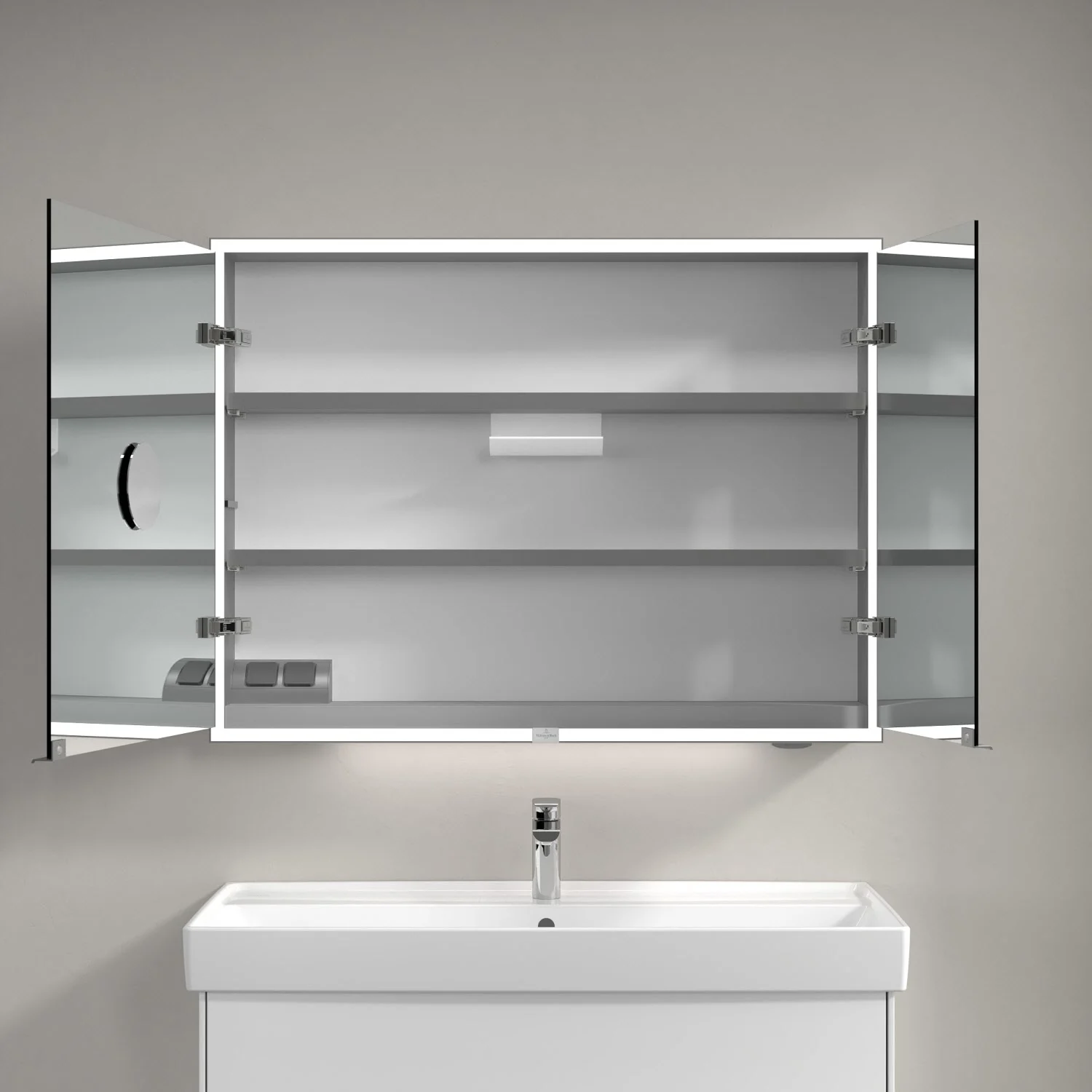 Villeroy & Boch My View Now Vorbau-Spiegelschrank 100 cm, 2 Türen, Smart Home fähig Bild 8