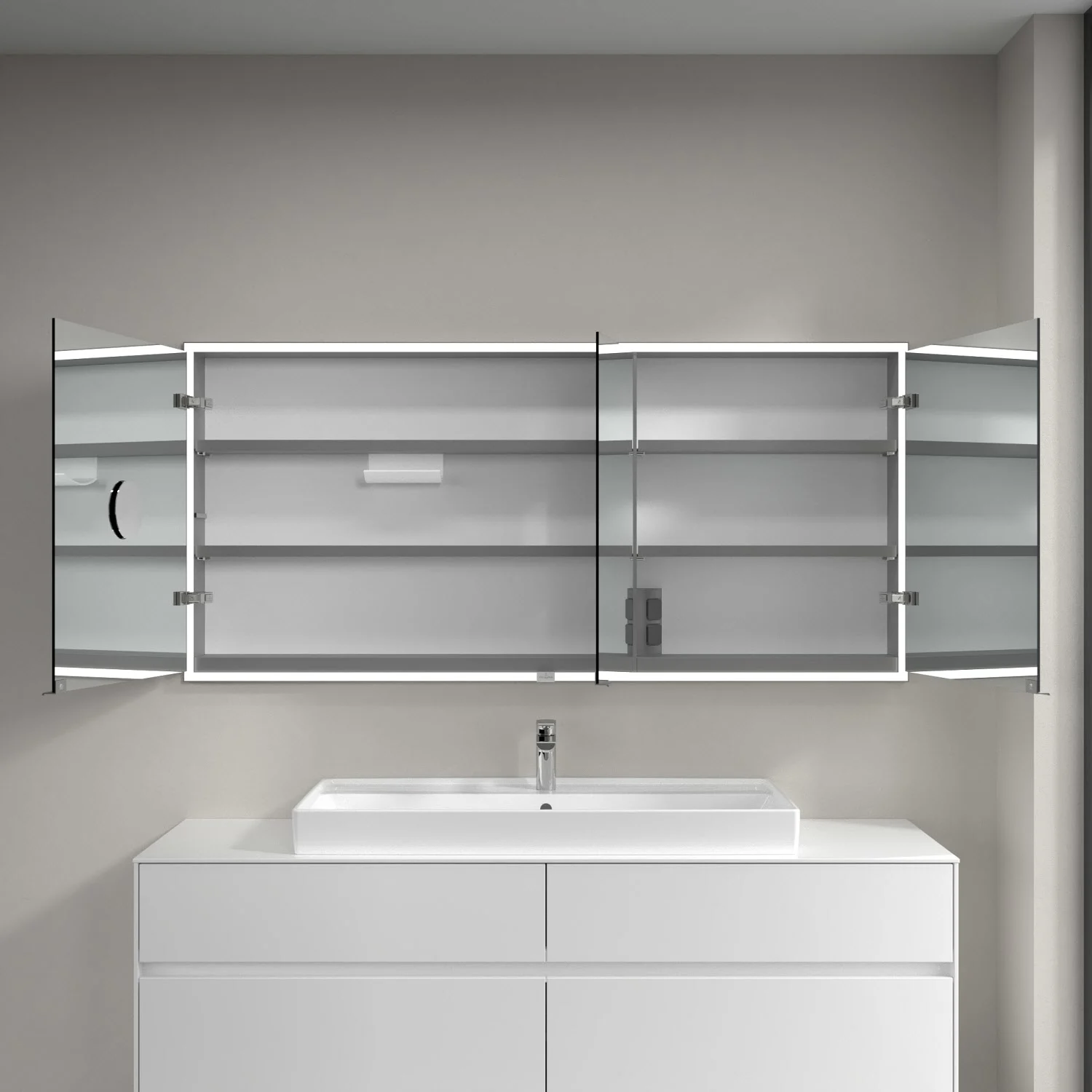 Villeroy & Boch My View Now Einbau-Spiegelschrank 160 cm, 3 Türen, Smart Home fähig Bild 8