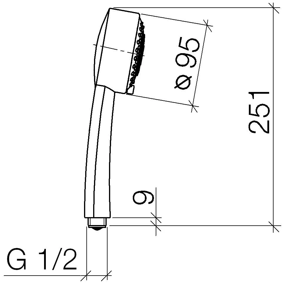 Dornbracht Handbrause Ø 9,5 cm, 3 Strahlarten Bild 2