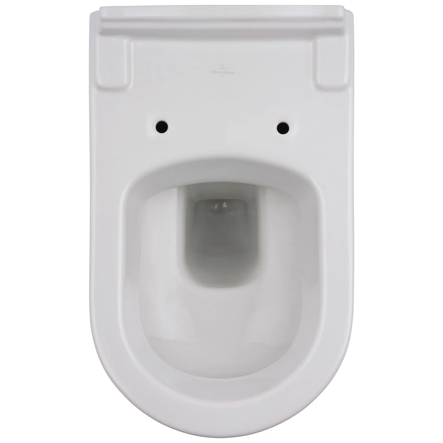 Biała miska WC widok z góry, Villeroy & Boch