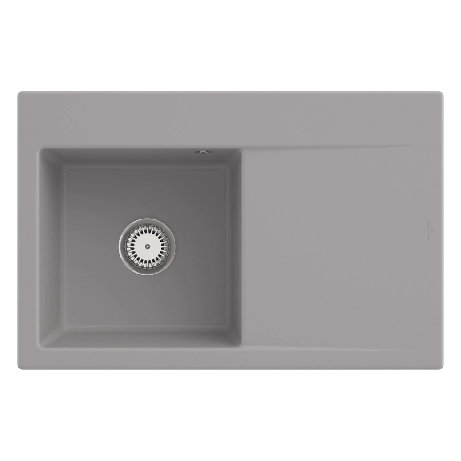 Villeroy & Boch Subway Style 45 Einbauspüle, Ablaufgarnitur mit Handbetätigung, Becken links