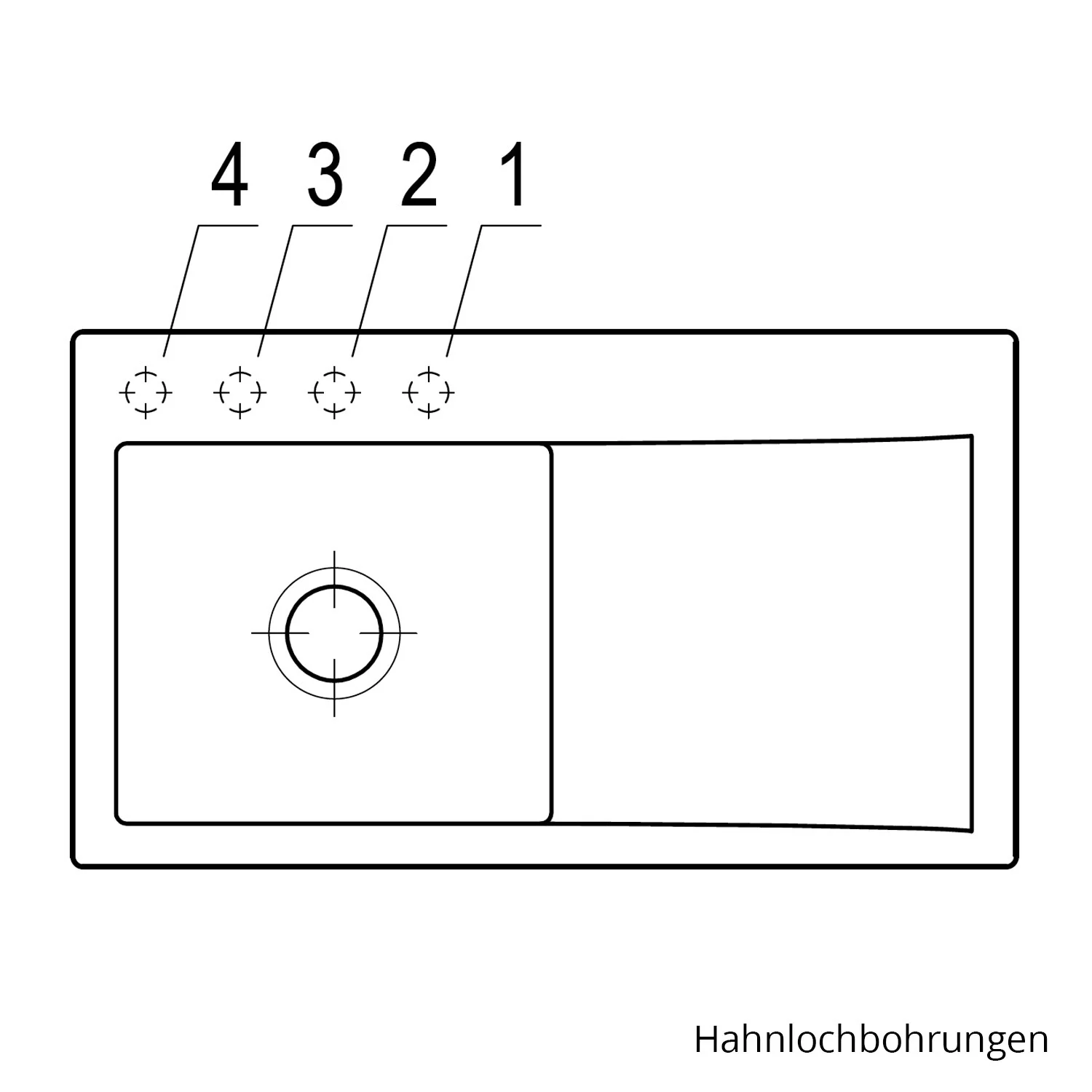 Villeroy & Boch Subway Style 50 Einbauspüle, Ablaufgarnitur mit Excenterbetätigung, Becken links Bild 6