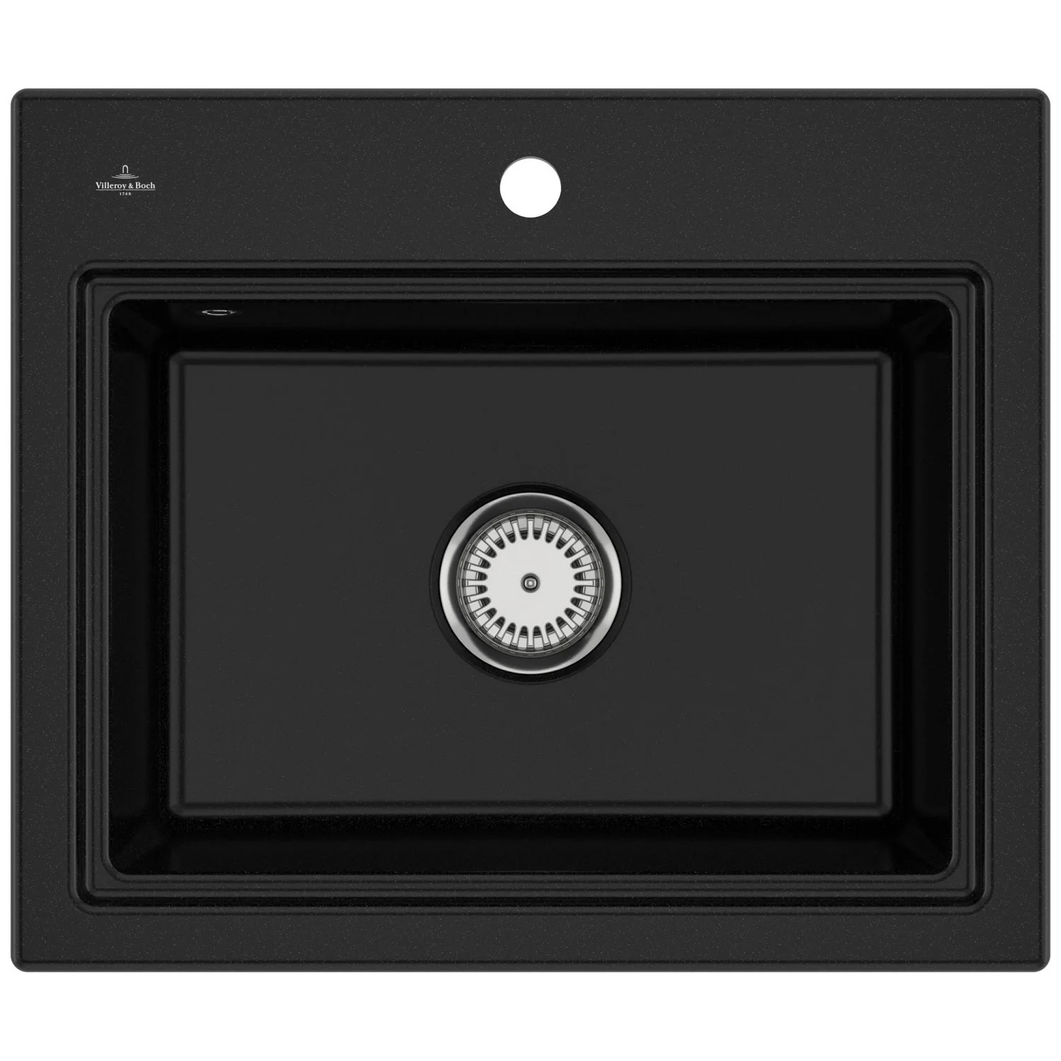 Villeroy & Boch Subway Style 60 S Einbauspüle, Ablaufgarnitur mit Handbetätigung, inkl. Abtropfgitter