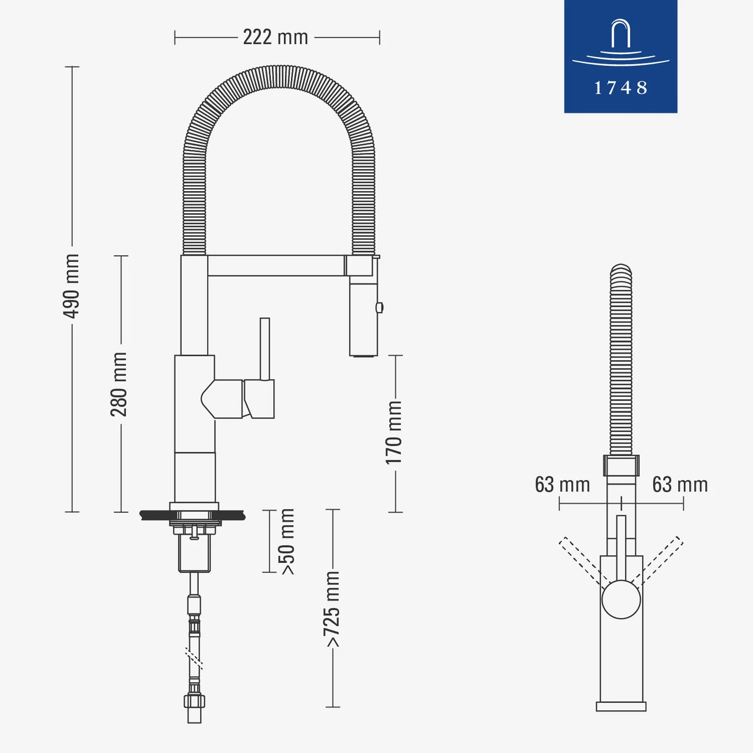 Villeroy & Boch Steel Expert 2.0 Einhebel Küchenarmatur Bild 7