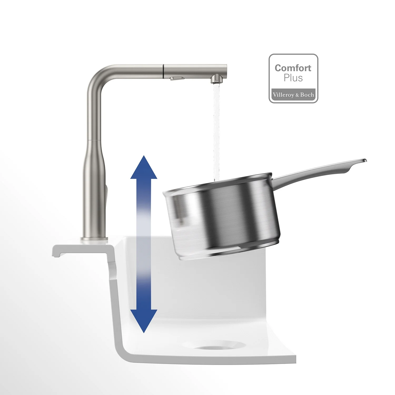 Villeroy & Boch Subway Style Shower Einhebel-Küchenarmatur Bild 10