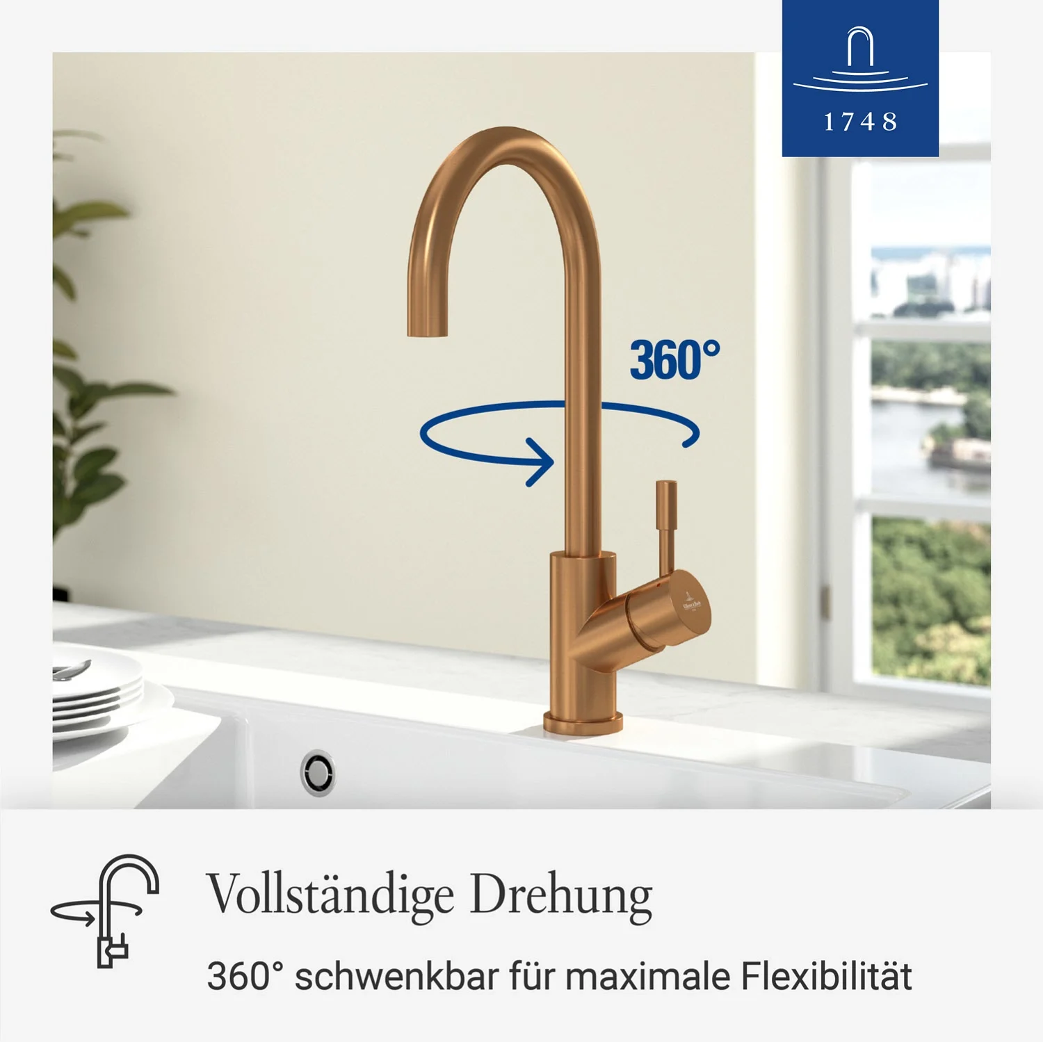 Villeroy & Boch Umbrella Einhebel-Küchenarmatur Bild 5