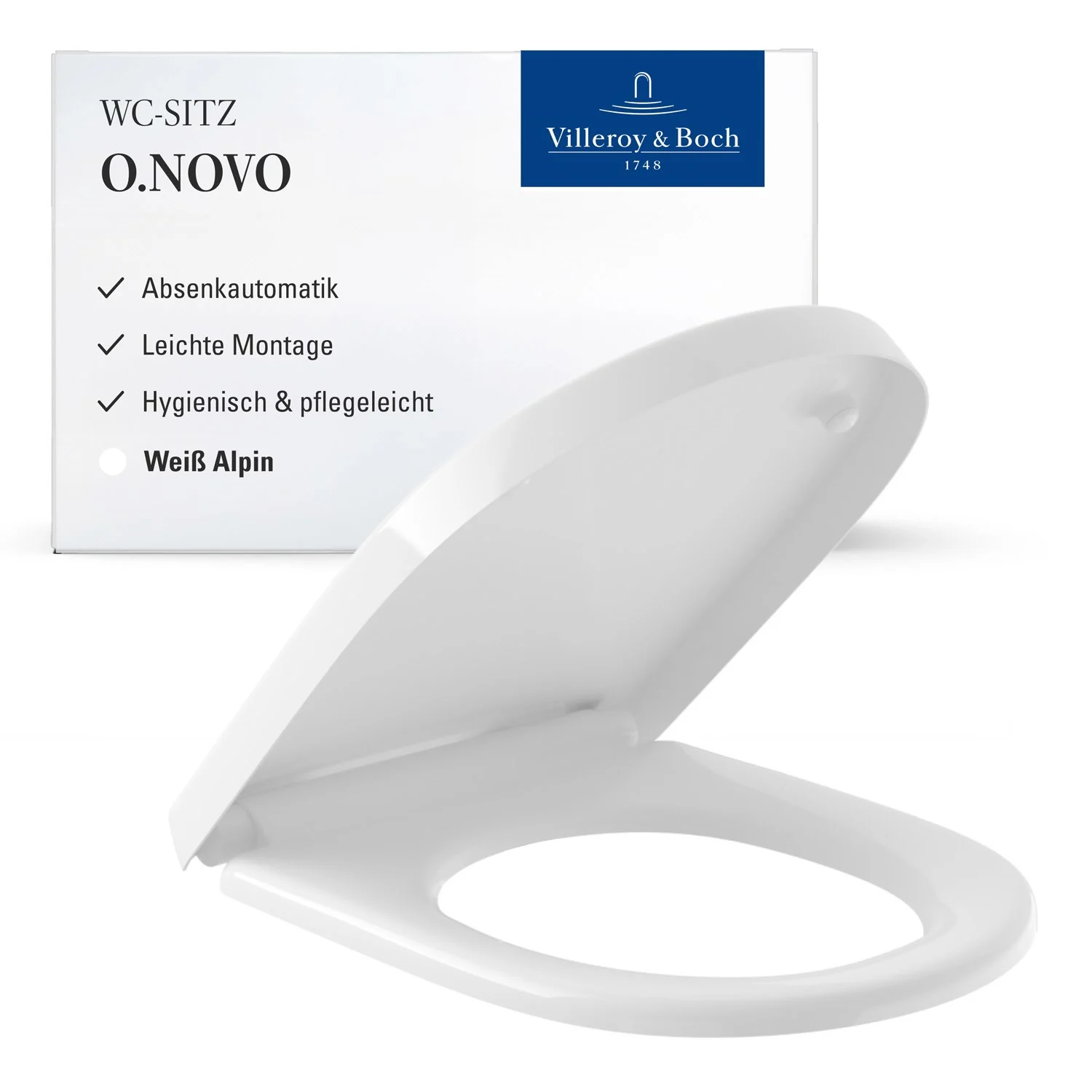 Villeroy & Boch O.novo WC-Sitz mit Soft-Closing-Funktion Bild 3