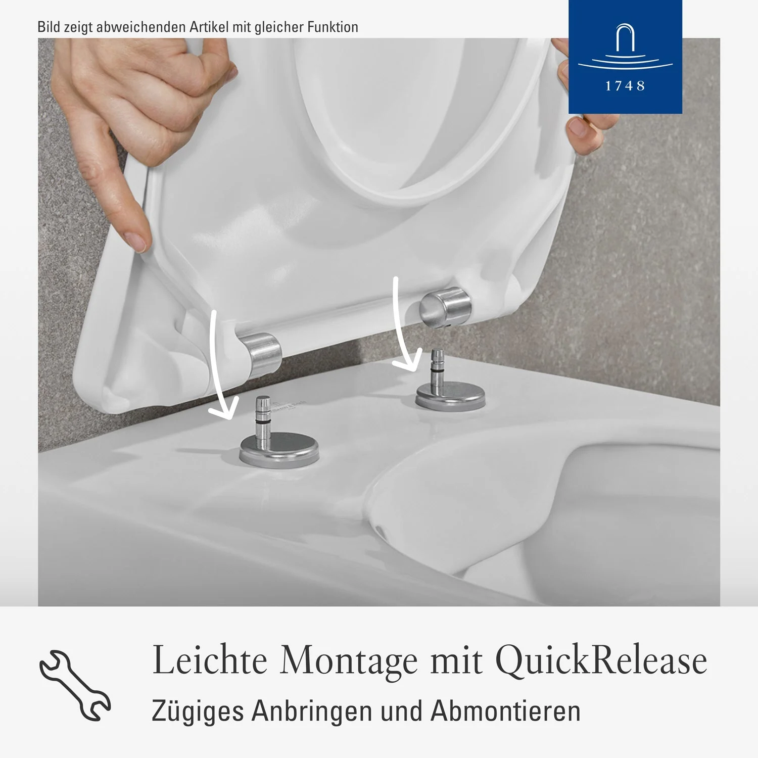 Villeroy & Boch O.novo WC-Sitz mit Soft-Closing-Funktion Bild 4
