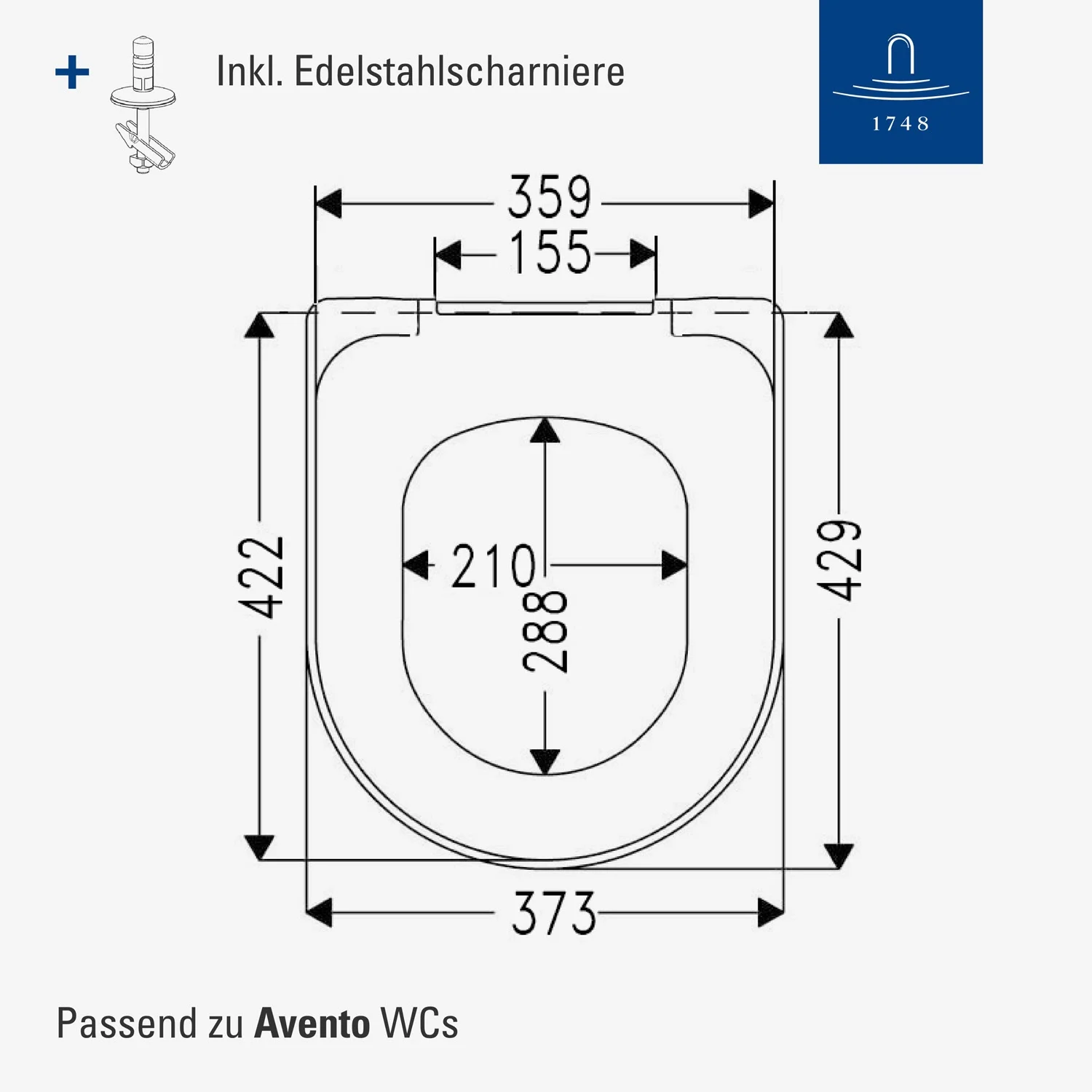 Villeroy & Boch Avento WC-Sitz Bild 7