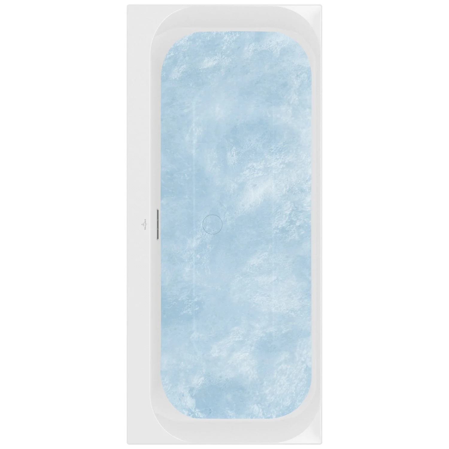 Widok z góry na jacuzzi z niebieską wodą, Villeroy & Boch