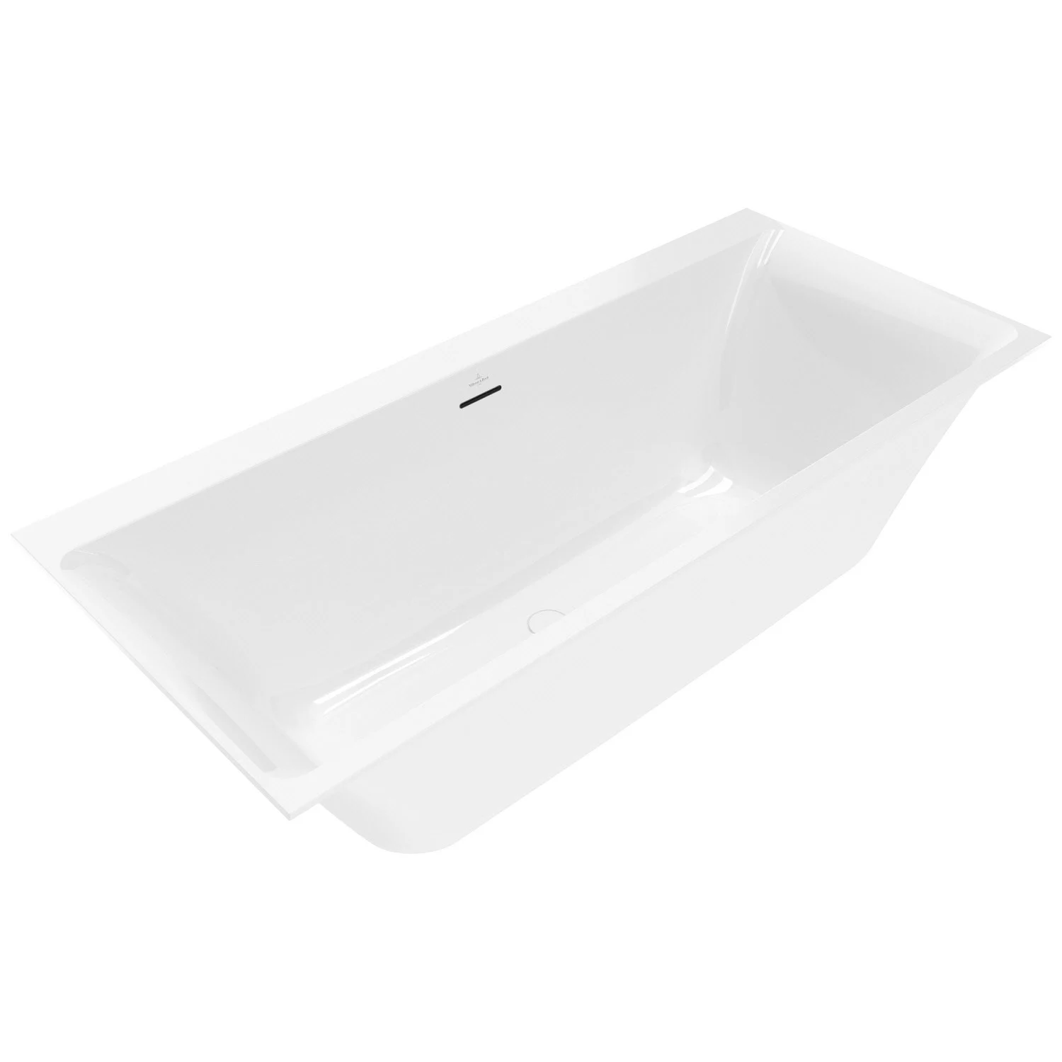 Biała wanna z widokiem z boku, Villeroy & Boch