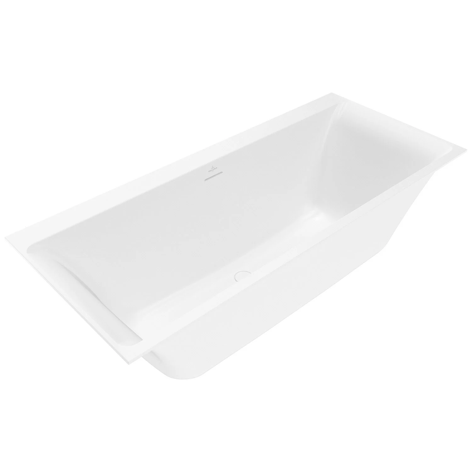Biała wanna z widokiem z boku, Villeroy & Boch