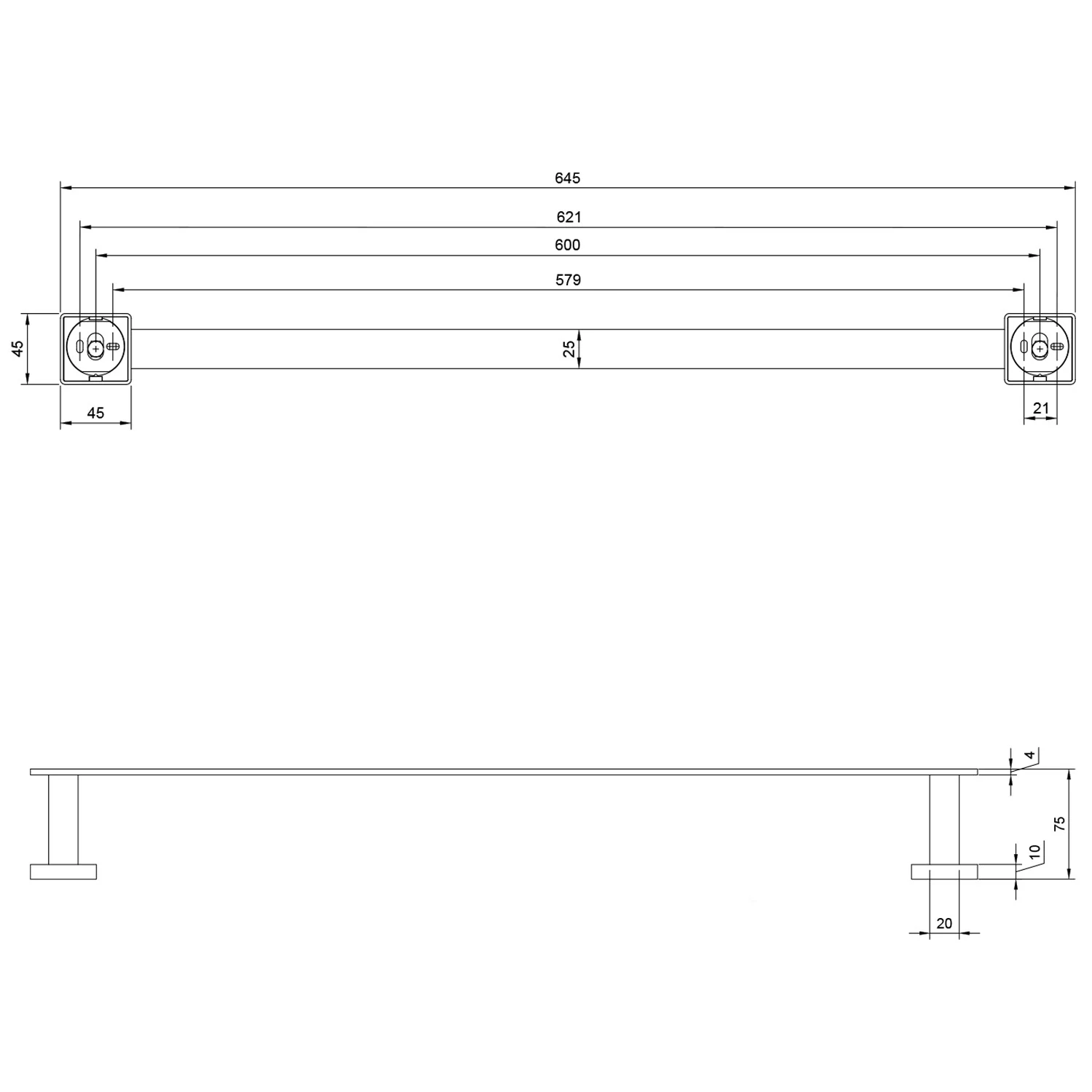 Villeroy & Boch Elements - Striking Handtuchhalter Bild 2
