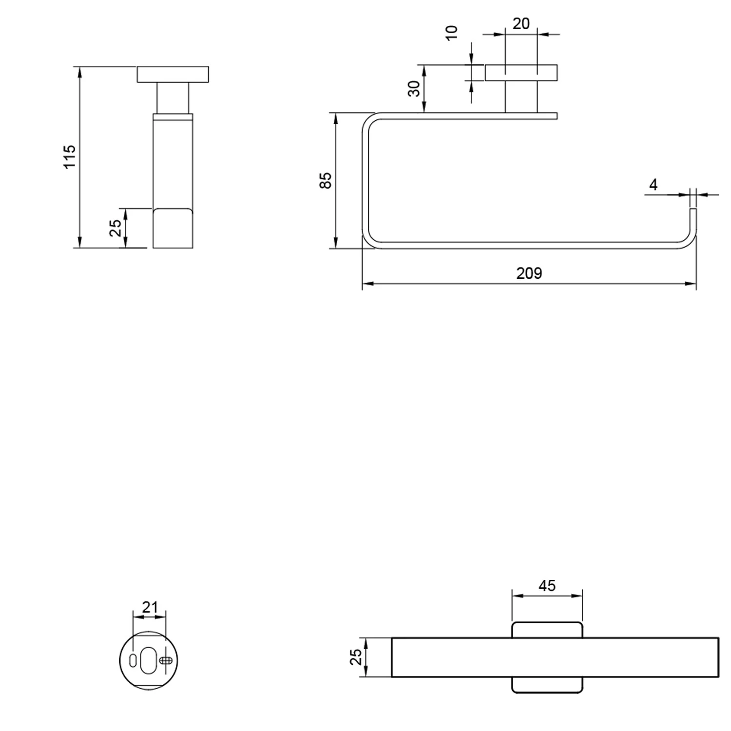 Villeroy & Boch Elements - Striking Handtuchhalter Bild 2