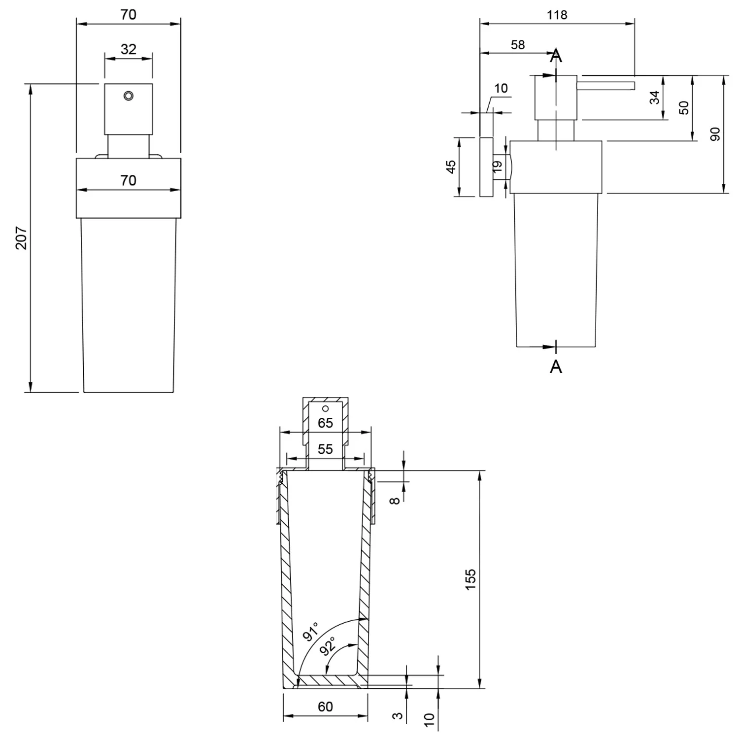 Villeroy & Boch Elements - Striking Seifenspender Bild 2