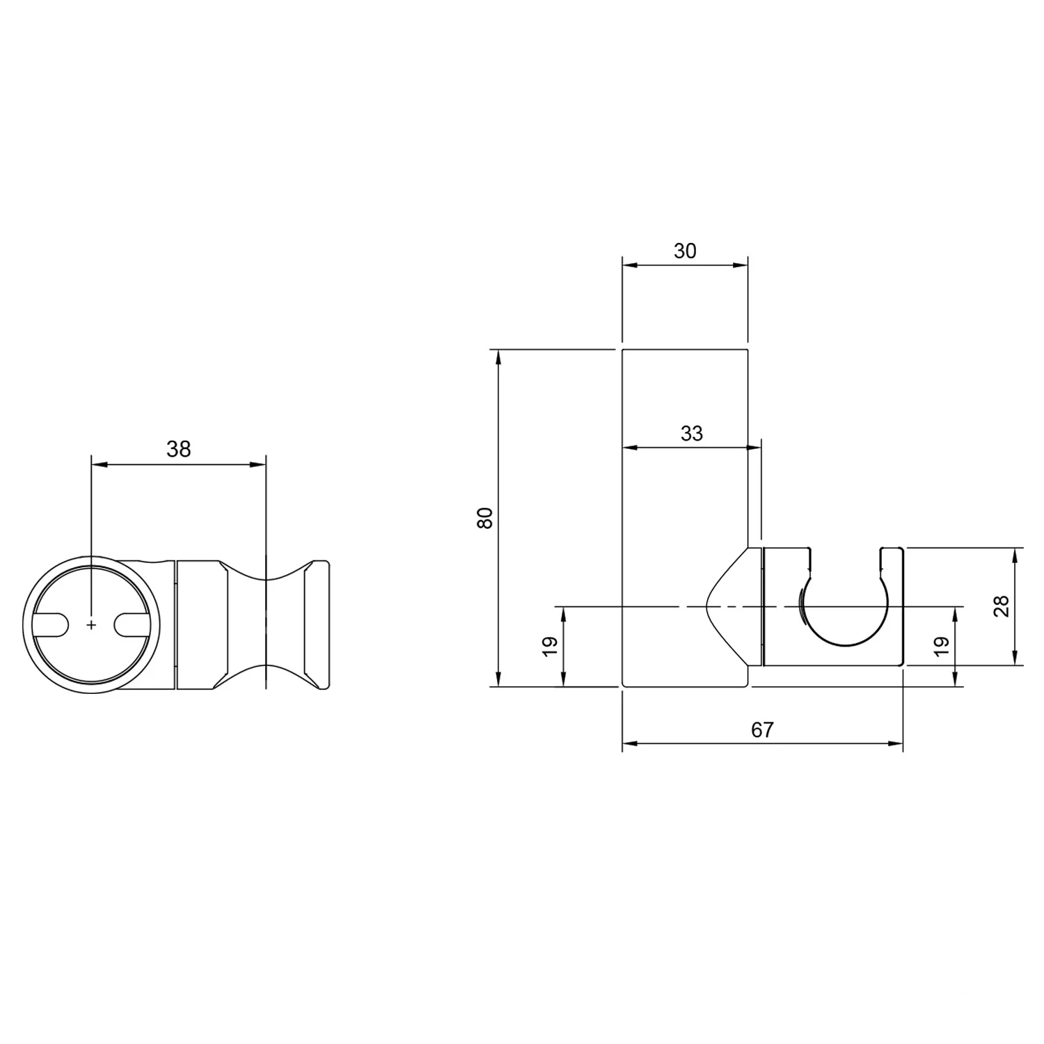 Villeroy & Boch Universal Showers Handbrausehalter rund Bild 4