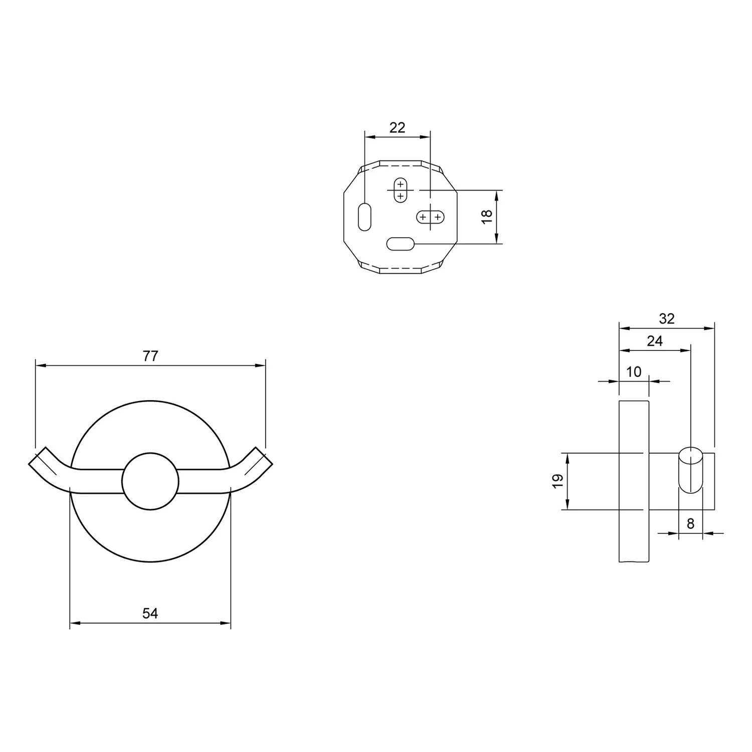 Villeroy & Boch Elements - Tender Doppel-Handtuchhaken Bild 3