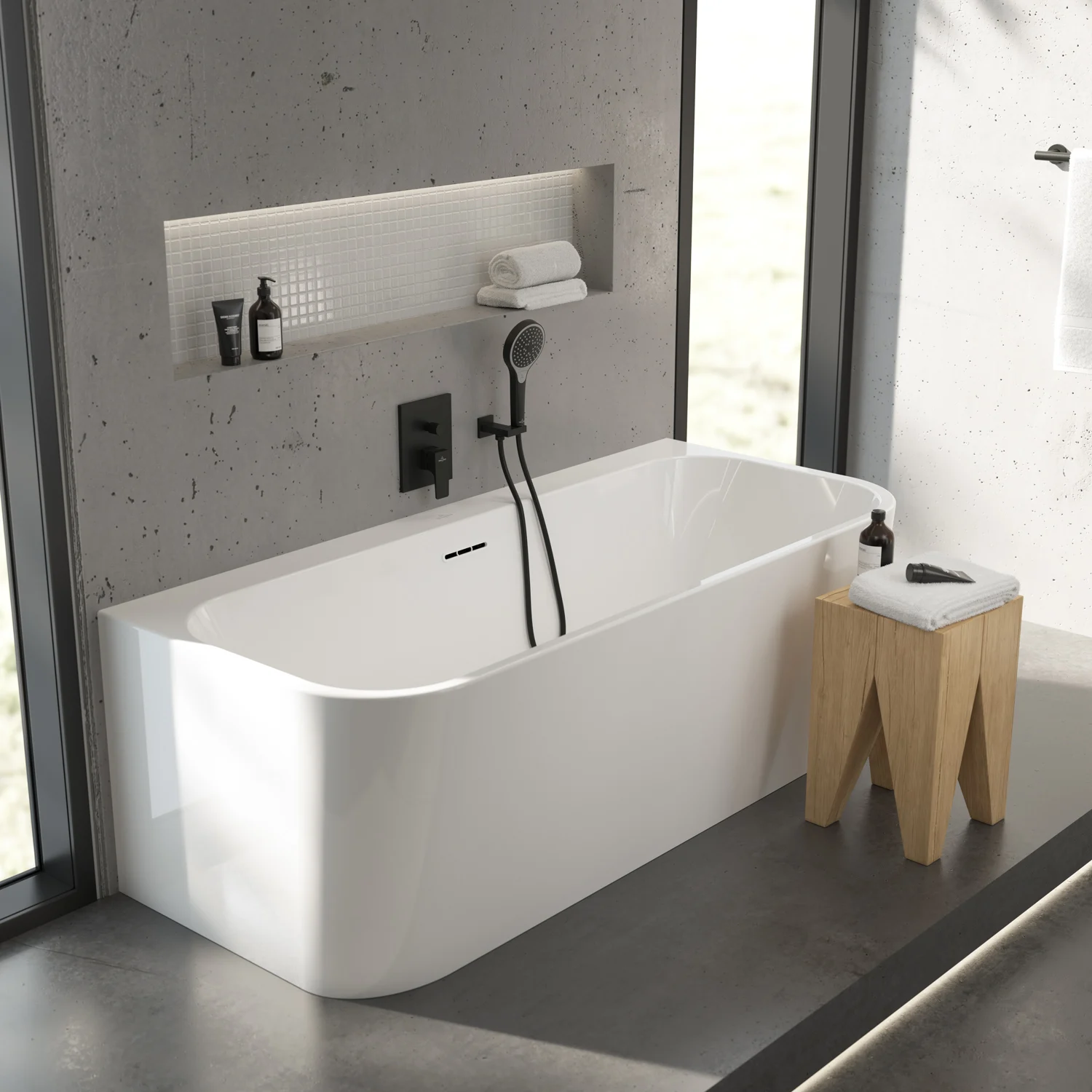 Villeroy & Boch Universal Showers Handbrausehalter eckig Bild 2