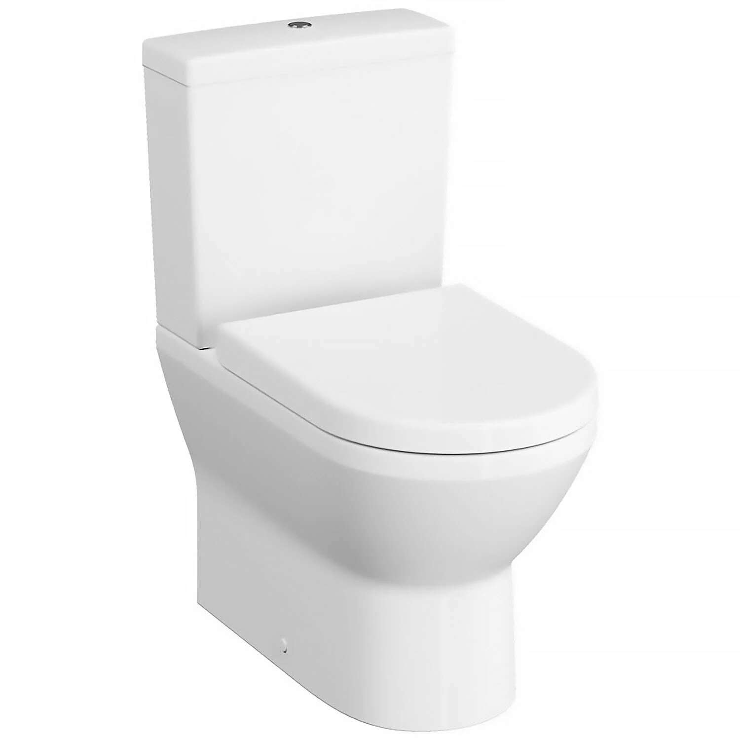 Biała toaleta w widoku z przodu, Vitra